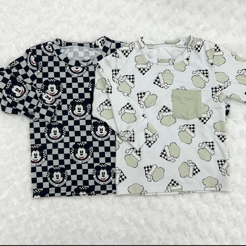 Christmas Checkered Grinch Long Sleeve